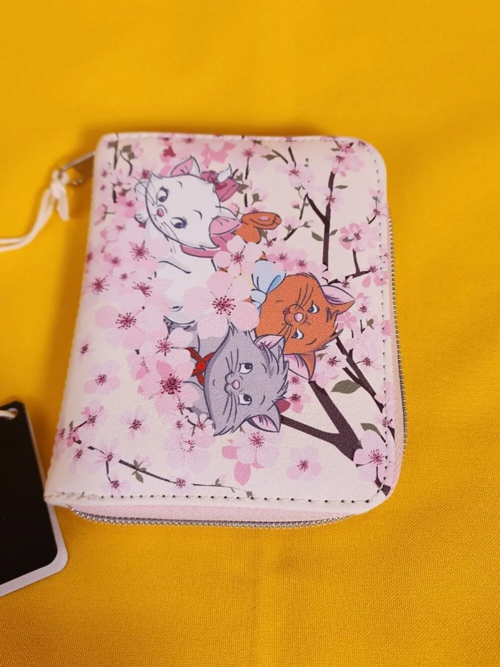 Loungefly Disney The Aristocats Kittens Cherry Blossom Marie Zip Wallet NEW